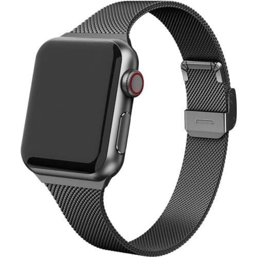 Strap For Apple Watch band 44mm 40mm Stainless steel metal bracelet correa for Apple watch 5 4 3 for iWatch band 42mm 38mm 44mm