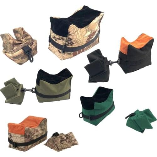 Tactical Front & Rear Bag Support Rifle Sandbag Sniper Unfilled Shooting Target Stand Bag Army Airsoft Hunting Gun Accessories