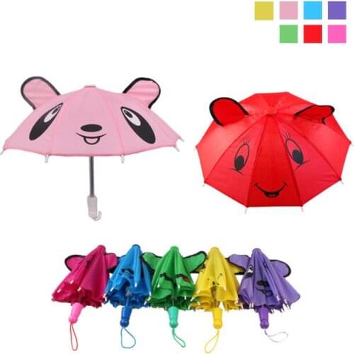 1pcs Umbrella Rain Coat Doll Clothes for18inch American Dolls Baby Born Dolls Accessories