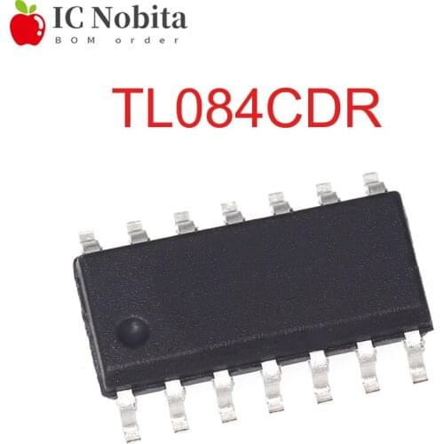 10PCS TL084CDR SOP14 TL084 SOP 084C TL084CDT SOP-14 TL084C SMD Low Power JFET Input Operational Amplifier Chip IC New