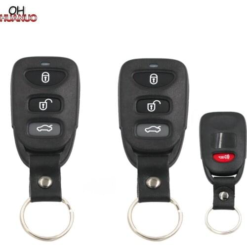 3+1 Panic/3/4 Button Remote Control Key Shell Case Fob For Hyundai Spectra Veloster Elantra Sonata No battry Holder