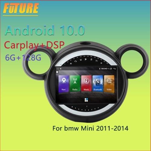 128G For BMW Mini Cooper 2006-2013 Android Car Radio Stereo 2 Din Multimedia Player GPS Navigation Touch Screen DVD Head Unit