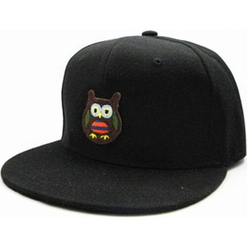 Cartoon Owl Embroidery Cotton Baseball Cap Hip-hop Cap Adjustable Snapback Hats for Men and Women 299
