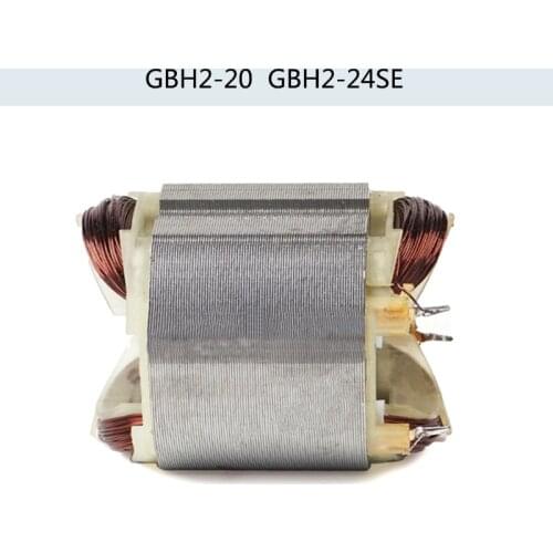 Electric hammer drill stator coil for Bosch GBH2-20 GBH2-20SE GBH2-24 GBH2-24SE, Power Tool Accessories