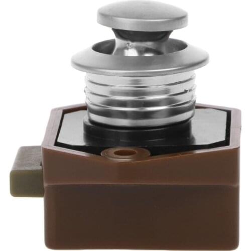 Mini Push Button Boat Mortorhome Showcase Door Catch Lock Van RV Caravans Yacht Furniture Drawer Cabinet 270E