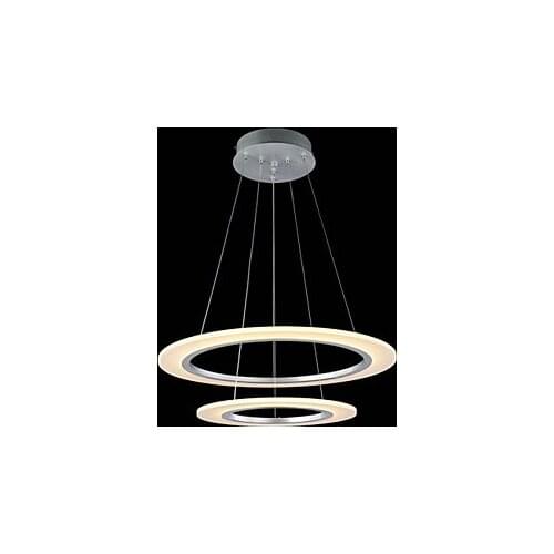 Creative 2 Rings Acrylic Droplight Modern LED Pendant Light Fixtures For Living Dining Room Hanging Lamp Indoor Lighting