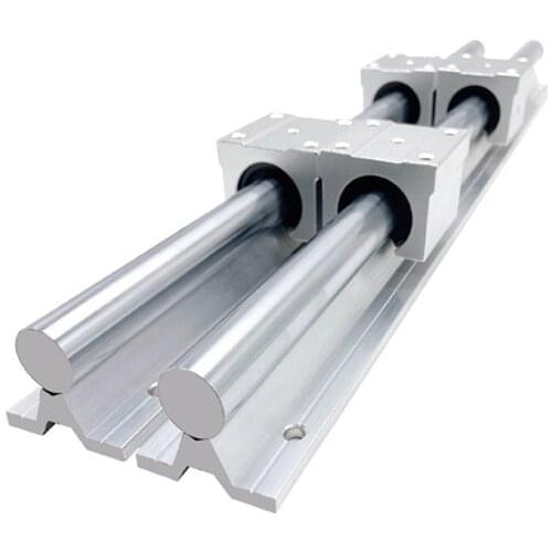 Linear Guide Rail SBR20 SBR16 SBR12 sbr16 800 sbr20 1200mm+sbr20uu sbr16uu sbr12uu Linear Bearing Blocks for CNC Machine