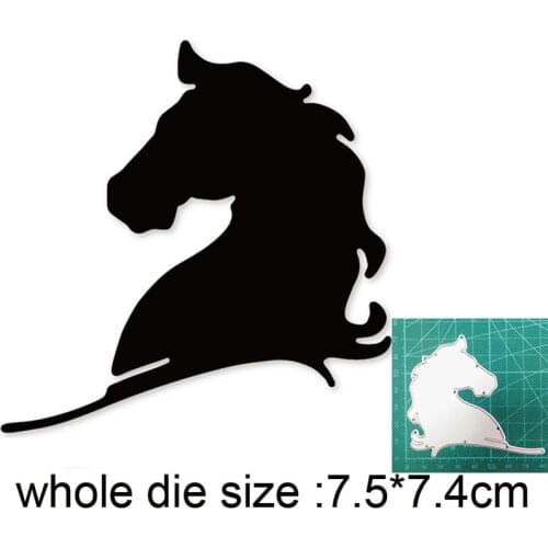 Horse Metal Cutting Dies Stencils dies for DIY Scrapbooking dies Decoration Album Paper Craft dies Embossing Dies Cuts New 2021