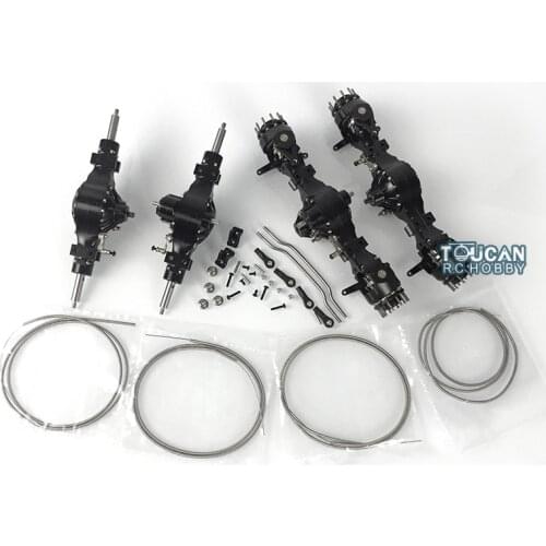 Metal LESU Flange Front Rear Axle Differential 1/16 RC Tractor Truck 8x8 6x6 4x4 TH16662 TH16663 TH16664