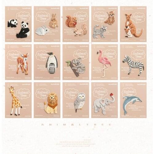 Apparel DIY Mini Lovely Animal Patch Iron Embroidery Patch Clothing Affixed To Badge Affixed Clothes Sewn on Bag Pants