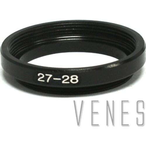 Venes 2PCS 27mm-28mm Step up Ring Filter Adapter / 27mm Lens to 28mm Accessory