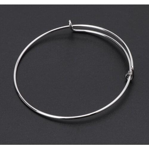 2021 New 10 Pcs Womens Silvery Adjustable Expandable Bangle Wire Wrapped Wrist Bracelet 2020 trend