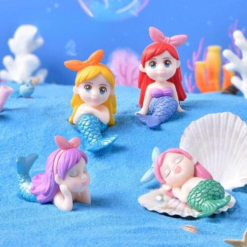 New mermaid with bow small ornaments Aquarium decoration fish tank decorations fish tank accessories decoration accessories
