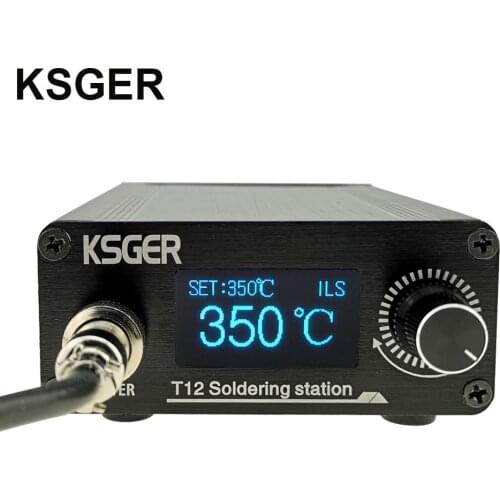 KSGER V3.1S T12 Soldering Station Russian Solder Tips STM32 OLED Auto-sleep Standby Quick Heating 8s Tins Melting Time 75W