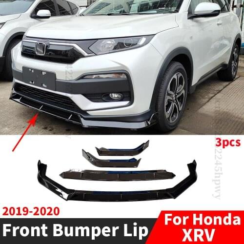 Front Bumper Lip Chin Spoiler Deflector Protector Guard Decoration Tuning Accessories Body Kit Diffuser For Honda XRV 2019 2020
