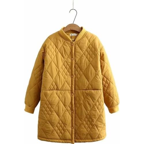 Plus Size Womens Long Coats Autumn Winter Padded Female Vintage Outerwear with Big Pockets winter coat women parkas