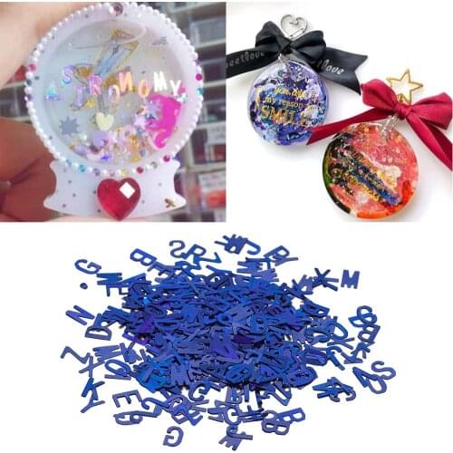 10g English Alphabet Sequins Glitter Epoxy Resin Fillings Letter Sequins Glitter Resin Mold Silicone Jewelry Making Findings