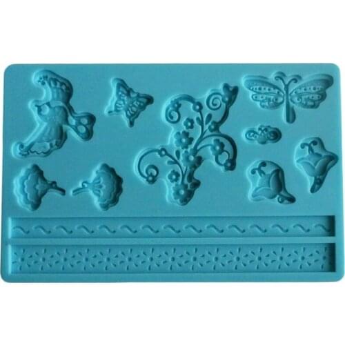 Bird Patten Silicone Sugar Lace Mat Gift Decorating Fondant Mold Moldes De Silicona