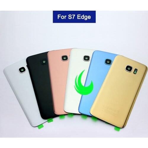 Back Battery Cover Door For Samsung Galaxy S7 Edge G935 Rear Glass Housing Case For SAMSUNG S7 Edge Back Glass with Camera Lens