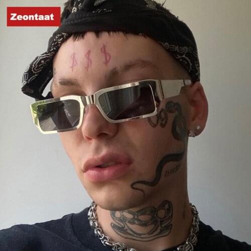 Mirror Silver Sunglasses Men Women Brand Designer Retro Sun Glasses Rectangle Eyeglasses Female Eyewears Lentes De Sol Mujer