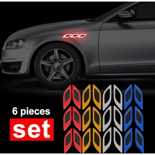 Carbon Fiber Car Sticker Reflective Strips for Renault Wheel Clio Megane Laguna Scenic TwinGo Emblem Badge