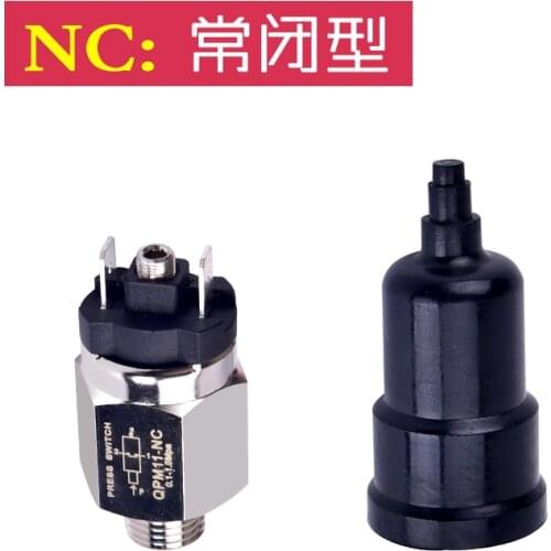 1PC Diaphragm adjustable pressure switch QPM11-NO/NC normally open normally closed air pressure switch controller 1/8"PT 1/4"PT