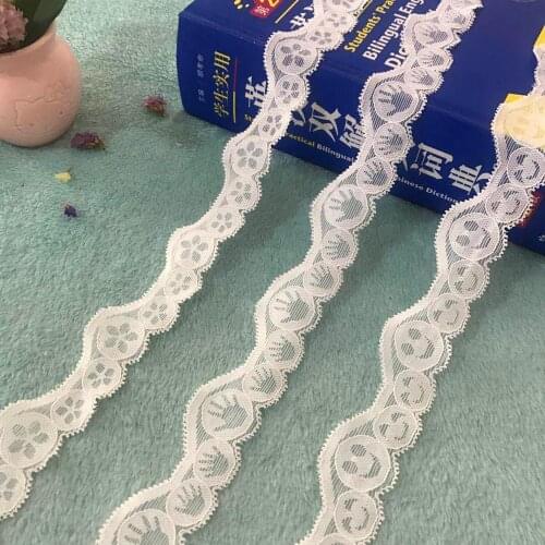 2 meters/5 meters White 2-3 cm wide lace, super lovely lace, smiling face, palm lace small lace