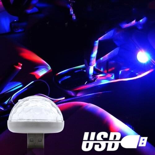 2021 NEW Multi Color USB LED Car Interior Lighting Kit Atmosphere Light Neon Colorful Lamps Interesting Portable Accessories