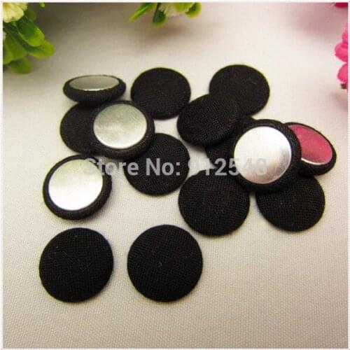 50 pcs 15mm Solid Fabric Covered flat back Buttons, Cloth Covered Buttons, garment accessories,XK567