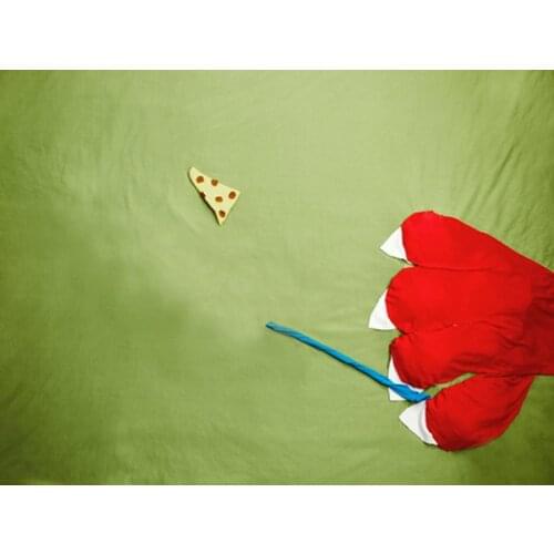 5x7ft Cloth Red Hand of Animal for Children Photography Backdrops Photo Props Studio Background