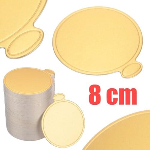 100pcs Cake Board Round Mousse Cake Boards Display Tray Board Cupcake Dessert Display Trays Wedding Birthday Party Tool