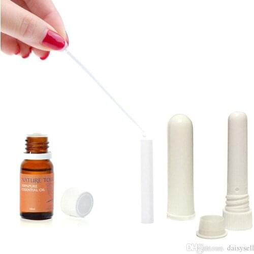 Hot sale Blank Nasal Inhaler Sticks, Plastic Blank Aroma Nasal Inhalers for DIY essential oil