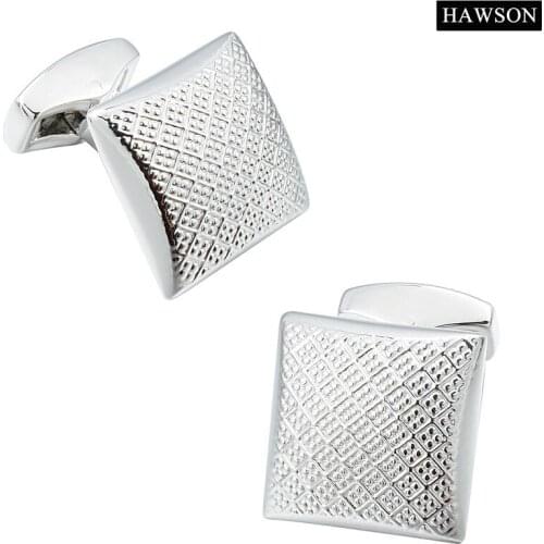 Classic Hot Sale Shinny Plain Metal Cufflinks Flower Pattern for Wedding Dress Cuff Top Quality Blue Shirt Jewelry