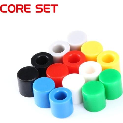 70pcs/lot 7 Color Tactile Button Caps Plastic Cap Hat for 6*6mm Micro Tact Switch For Arduino
