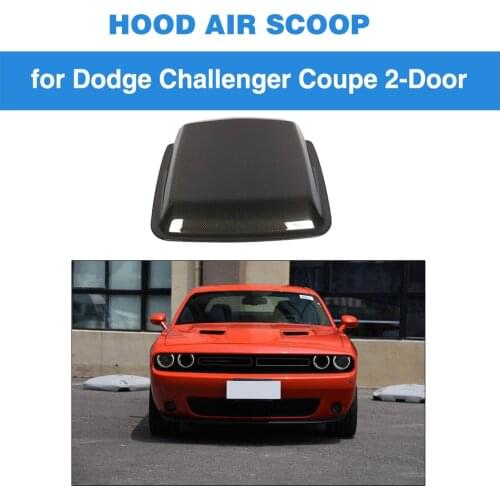Carbon Fiber Bonnet Car Hood Bonnet Vents Air Flow Intake Scoop Covers for Dodge Challenger Coupe 2015 - 2019