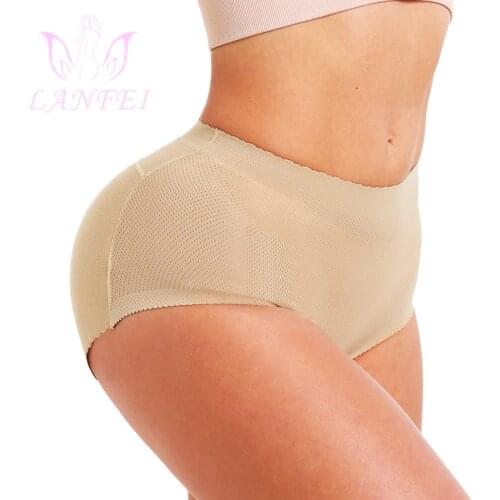 LANFEI Tummy Control Pants Hip Enhancer Body Shapers Panty Women Butt Lifter Briefs Breathable Push Up Panties Padded Underwear