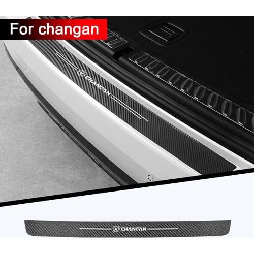 Car sticker carbon fiber car trunk bumper decoration For Changan CS75 CS35 CS15 CS95 RAETON CX70 CS55 EADO CX20 CS15EV Alsvin