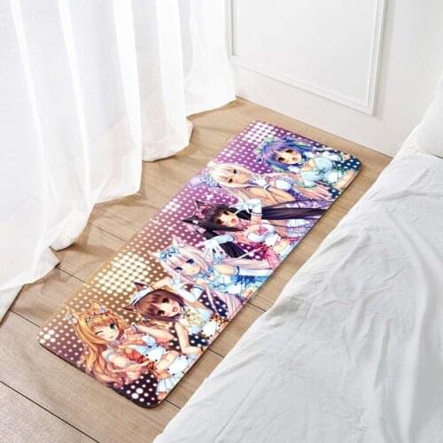 Neko Para chocola&vanilla 120x40cm Floor Mat Carpet Decor Bedroom Doormat Anime Manga 001