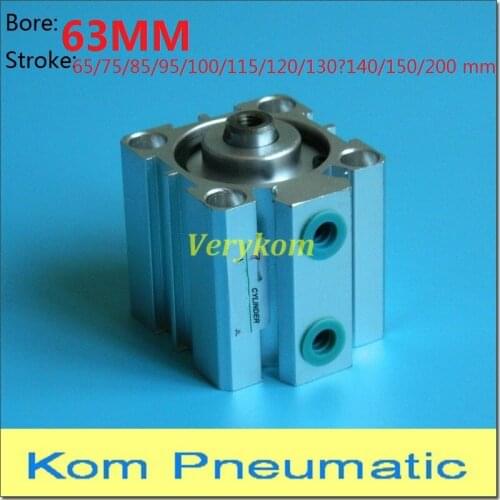 Pneumatic SDA Air Compact Cylinder Bore 63mm Airtac Type SDA63*75 SDA63X85 SDA63X125S SDA63-100S SDA63*95S SDA63-65-S SDA63-200