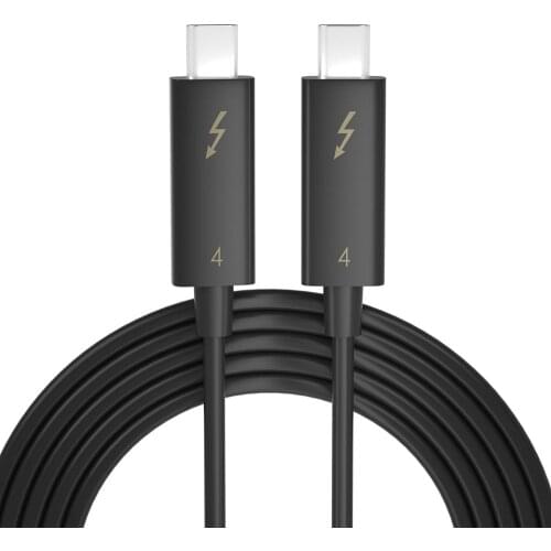 Real Thunderbolt 4 Cable 40Gbps PD 100W Charging 8K for Thunderbolt 4 USB-C Cable Male to Male for Thunderbolt 3/4 devices