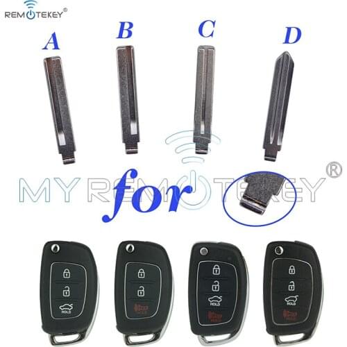 Remtekey 5pcs 81996-2W001 Flip key blade#1 #2 #3 #4 HY18R HYN14R for Hyundai Sonata Santa Fe 2013 2014 2015 2016