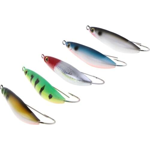 5pcs VIB Fishing Lures Crankbaits Weedless Design Artificial Hard Bait for Saltwater & Freshwater