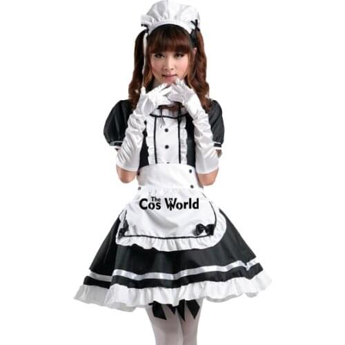 S-5XL Lolita Cute Apron Maidservant Maid Restaurant Dress Uniform Outfits Anime Cosplay Costume
