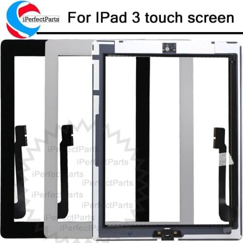 Tablet Touch Screen For ipad3 A1416 A1430 A1403 Glass Panel Professional Repair Kit For iPad 3 Touchscreen + Home Button Assembl