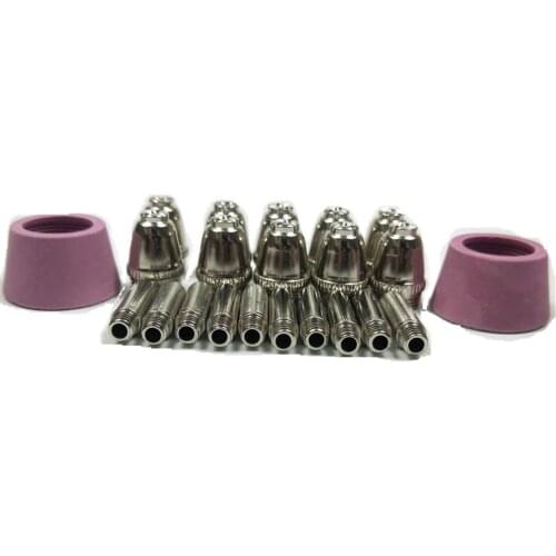 22pcs AG60 SG55 Plasma Cutting Torch Consumables Nozzle Electrode for AG-60 SG-55 Cutting Gun 60A Plasma Cutting Machine