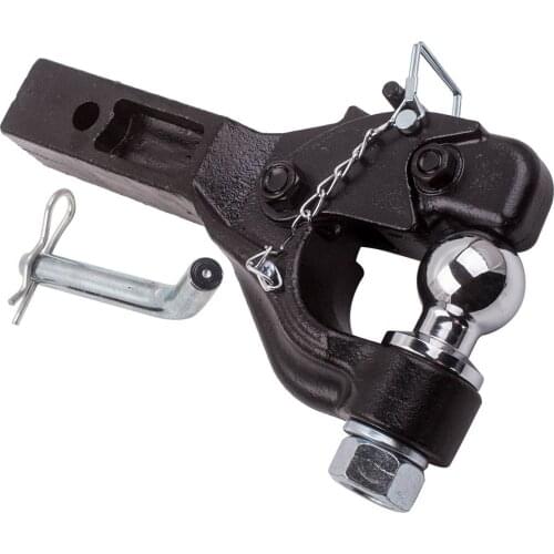 Heavy Duty 8 Ton Ball Combo Pintle Hook Tow Hook Hitch Towing 4WD 4x4 Truck New