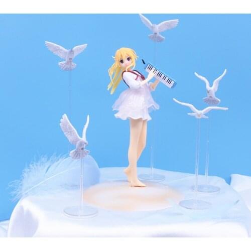 Your Lie in April Kaori Miyazono melodica Pink dress ver PVC Action Figure Figurines Collectible Model statue figura D30 Figura