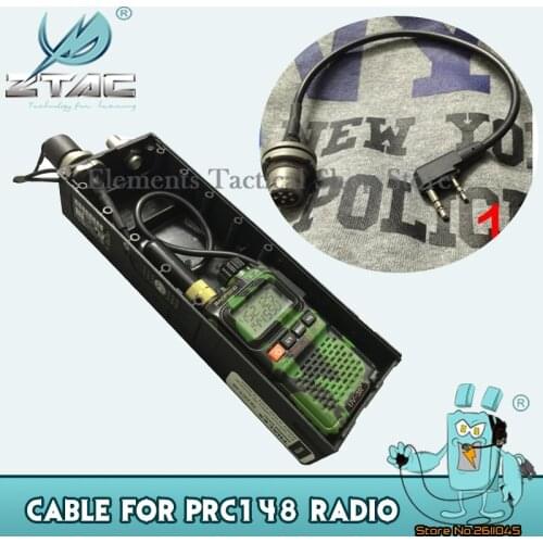 Z-TAC PRC-148 Radio Kenwod Cable For Baofeng Radio Connector For Walkie-talkie PRC-148 Z161