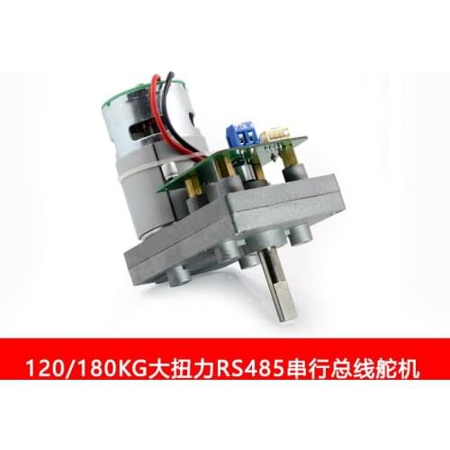 180kg High Torque 360 Degree Arbitrary Angle Magnetic Encoding Aluminum Alloy Serial Bus Servo 485 Protocol