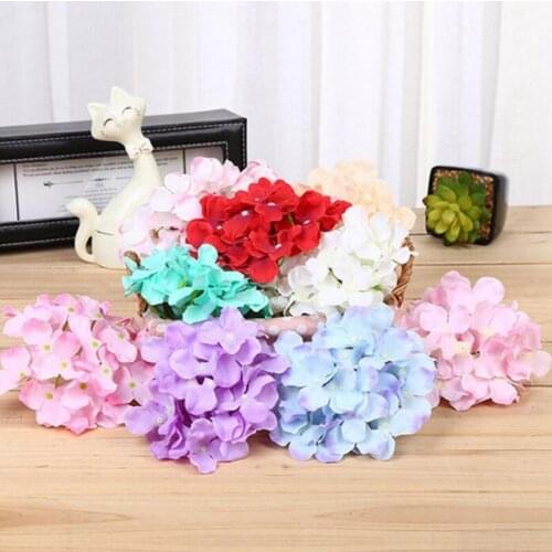 Artificial Silk hydrangea flower head wedding bouquet Flower Wall Arch DIY Festival Decoration Supplies Free Shipping